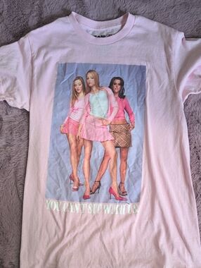Girls' Pink Graphic Tee - You Can't Sit With Us